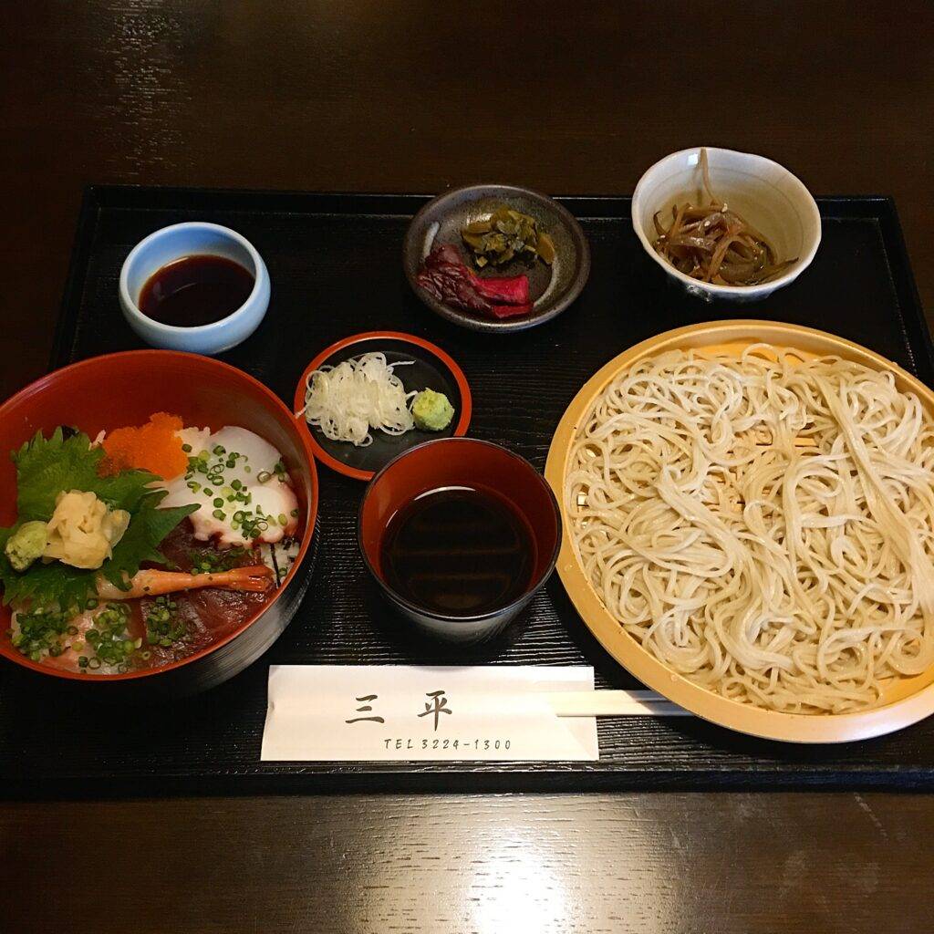 そば 蕎麦 蕎麦屋 そば屋 おすすめ　赤坂 三平 せいろ 海鮮丼 soba 日刊水と蕎麦 soba-aqua