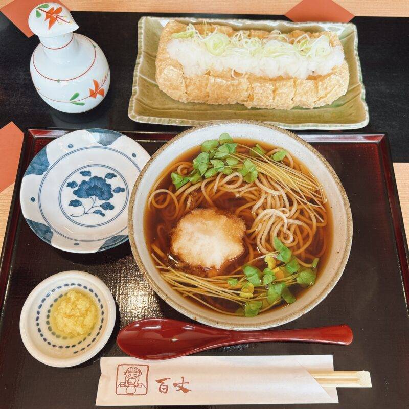 埼玉県川越『手打ちそば 百丈』（ひゃくじょう）そば 蕎麦 蕎麦屋 そば屋 おすすめ soba 日刊水と蕎麦 soba-aqua メニュー「生姜そば」「油揚げステーキ」