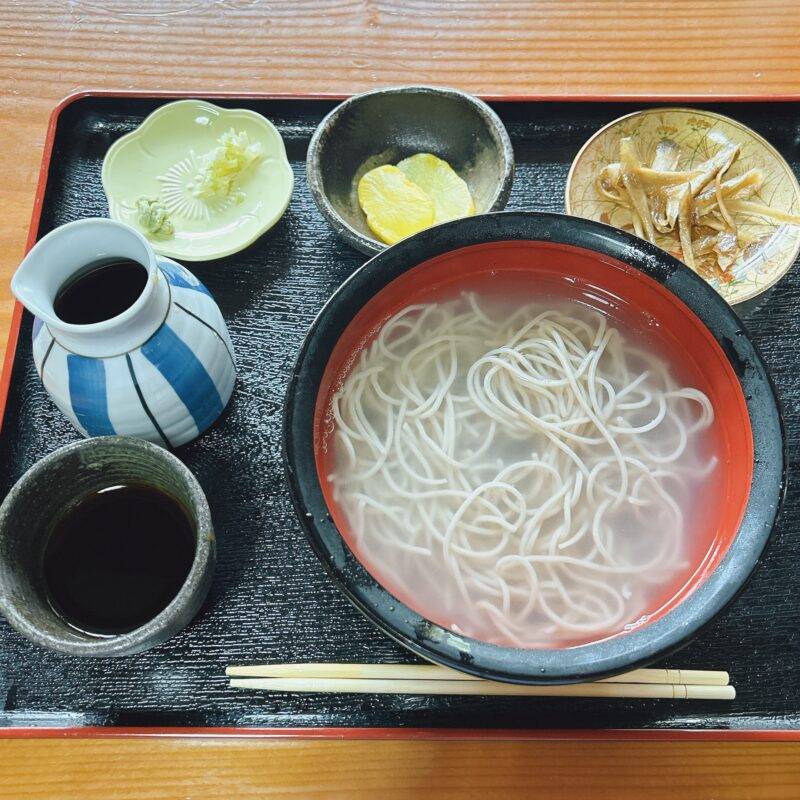 山梨県甲府『やかた製麺』そば 蕎麦 蕎麦屋 そば屋 おすすめ soba 日刊水と蕎麦 soba-aqua メニュー「釜揚げそば（温）」