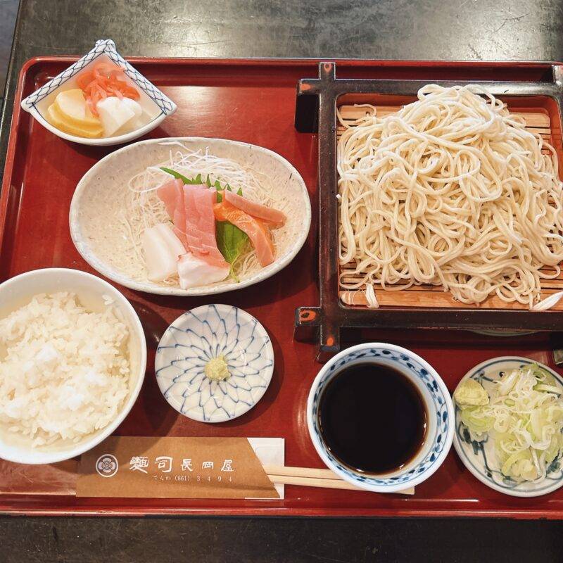 埼玉県南浦和『麺司 長岡屋』そば 蕎麦 蕎麦屋 そば屋 おすすめ soba 日刊水と蕎麦 soba-aqua メニュー「ランチセットメニュー 八千代」