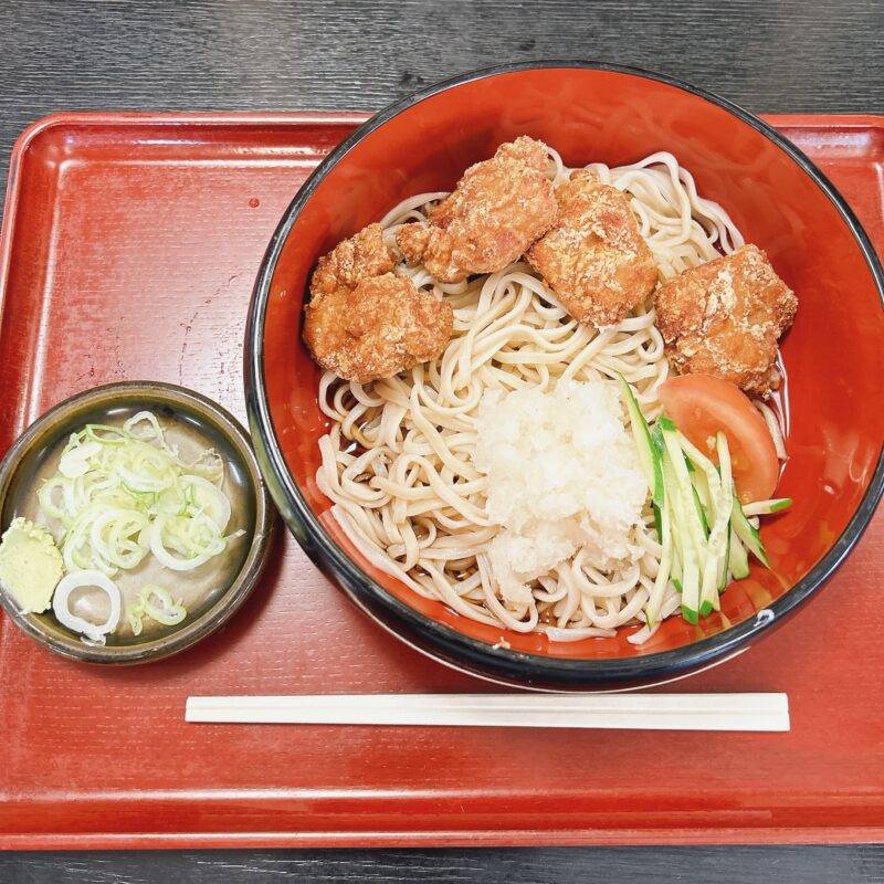 埼玉県南浦和『浦和 やぶ久』そば 蕎麦 蕎麦屋 そば屋 おすすめ soba 日刊水と蕎麦 soba-aqua メニュー「鶏の竜田おろしそば」