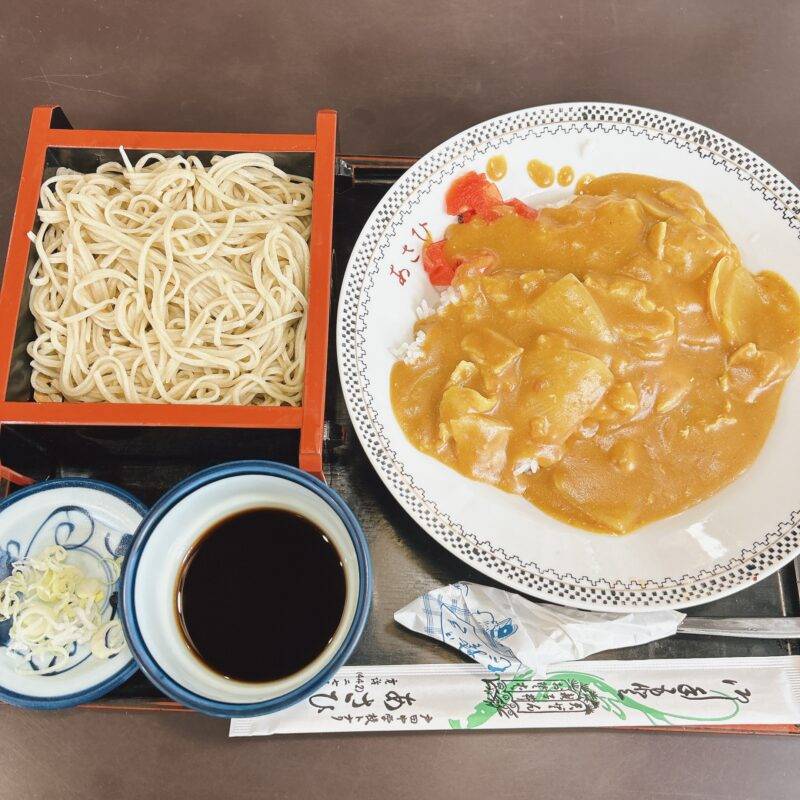 埼玉県戸田公園『あさひ』そば 蕎麦 蕎麦屋 そば屋 おすすめ soba 日刊水と蕎麦 soba-aqua メニュー「週替わりサービスランチ 半カレーライスセット」