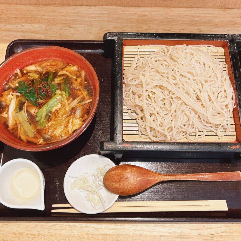 東京都三軒茶屋『蕎麦x美酒 たけや』そば 蕎麦 蕎麦屋 そば屋 おすすめ soba 日刊水と蕎麦 soba-aqua メニュー「三軒 朱（あか）せいろ」