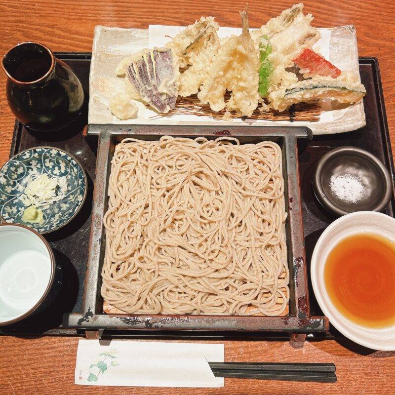 東京都三鷹『季寄せ 蕎麦 柏や』そば 蕎麦 蕎麦屋 そば屋 おすすめ soba 日刊水と蕎麦 soba-aqua メニュー「江戸前天せいろ」