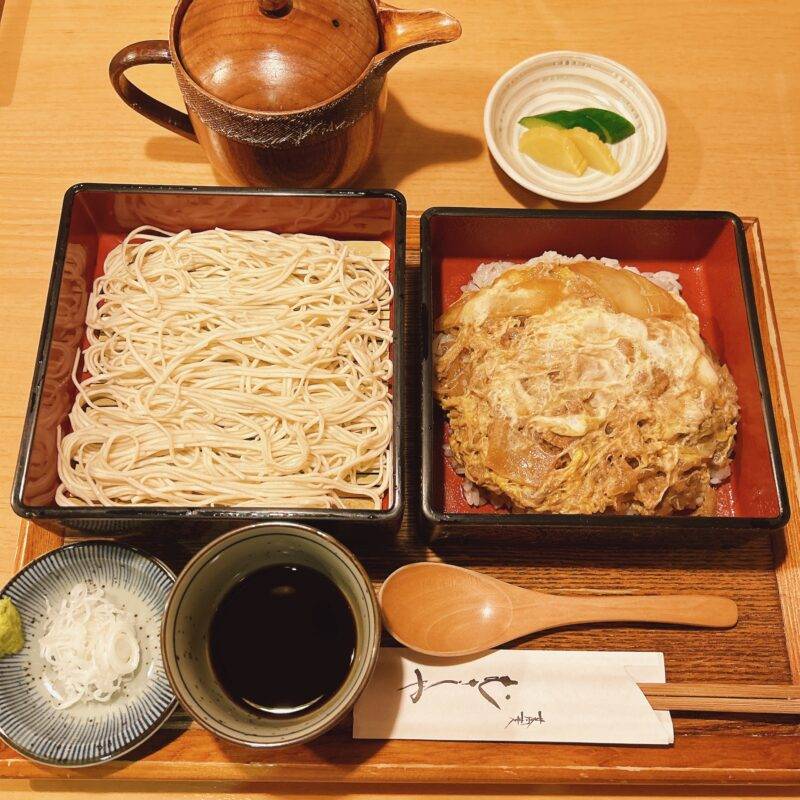 東京都入谷『蕎麦 むさしや』そば 蕎麦 蕎麦屋 そば屋 おすすめ soba 日刊水と蕎麦 soba-aqua メニュー「すき焼き丼セット」