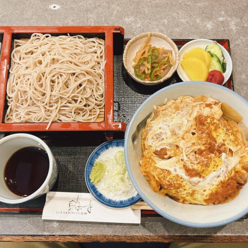 東京都神保町『やぶ仙』そば 蕎麦 蕎麦屋 そば屋 おすすめ soba 日刊水と蕎麦 soba-aqua メニュー「ヒレかつ丼セット」