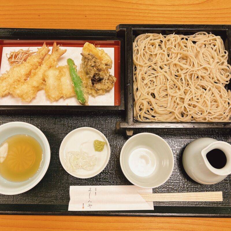 神奈川県鷺沼『手打蕎麦 よしみや』そば 蕎麦 蕎麦屋 そば屋 おすすめ soba 日刊水と蕎麦 soba-aqua メニュー「極上天せいろ」