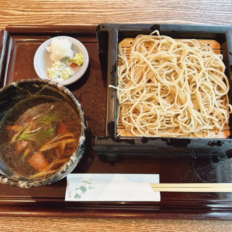 神奈川県相模大野『石臼挽き手打ち蕎麦 さん晴』（さんはる）そば 蕎麦 蕎麦屋 そば屋 おすすめ soba 日刊水と蕎麦 soba-aqua メニュー「本鴨せいろ」