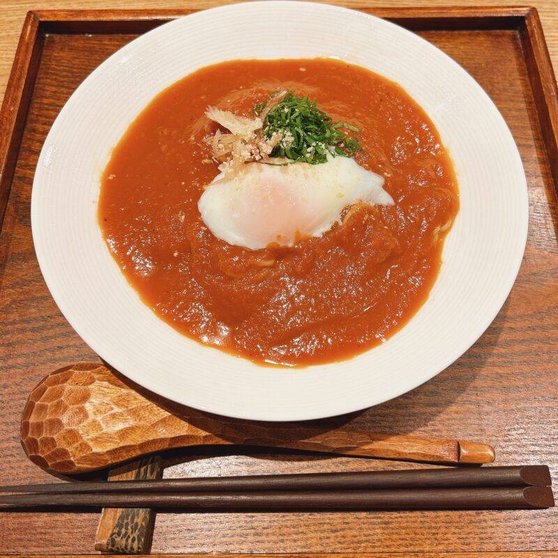 神奈川県相模大野『蕎麦切り ほしの』そば 蕎麦 蕎麦屋 そば屋 おすすめ soba 日刊水と蕎麦 soba-aqua メニュー「とまとそば」