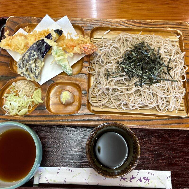 埼玉県大宮『そば処 鈴喜庵』（すずきあん）そば 蕎麦 蕎麦屋 そば屋 おすすめ soba 日刊水と蕎麦 soba-aqua メニュー「天ざる」