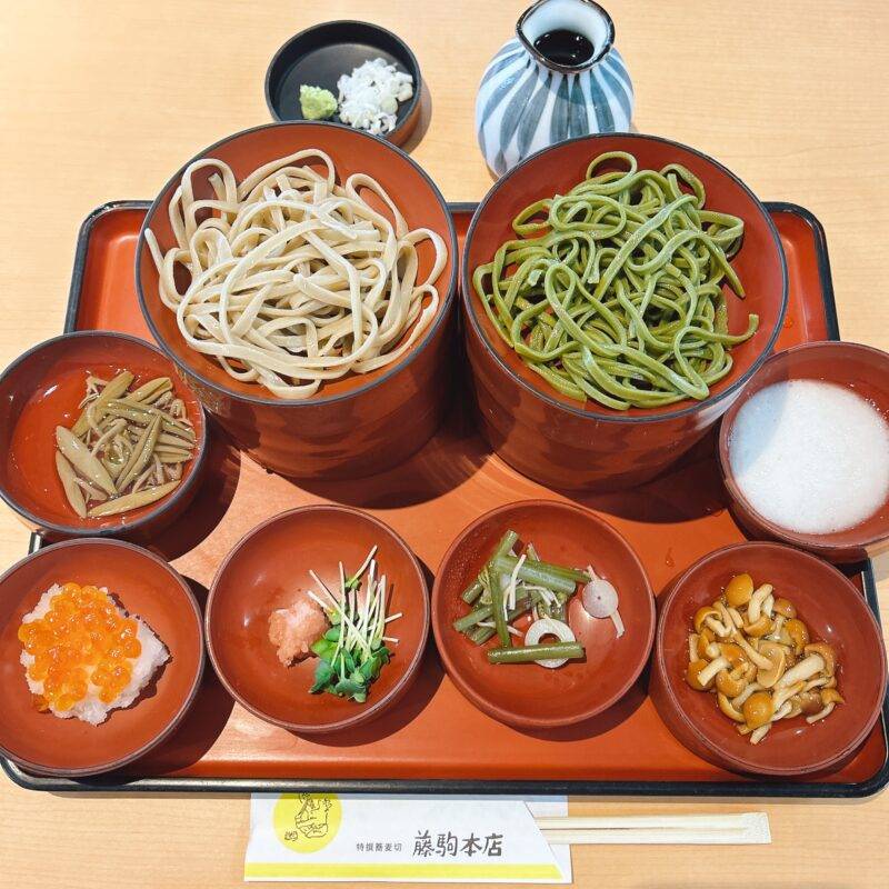 福島県白河『特撰そば切 藤駒本店』（ふじこまほんてん）そば 蕎麦 蕎麦屋 そば屋 おすすめ soba 日刊水と蕎麦 soba-aqua メニュー「合盛割子」