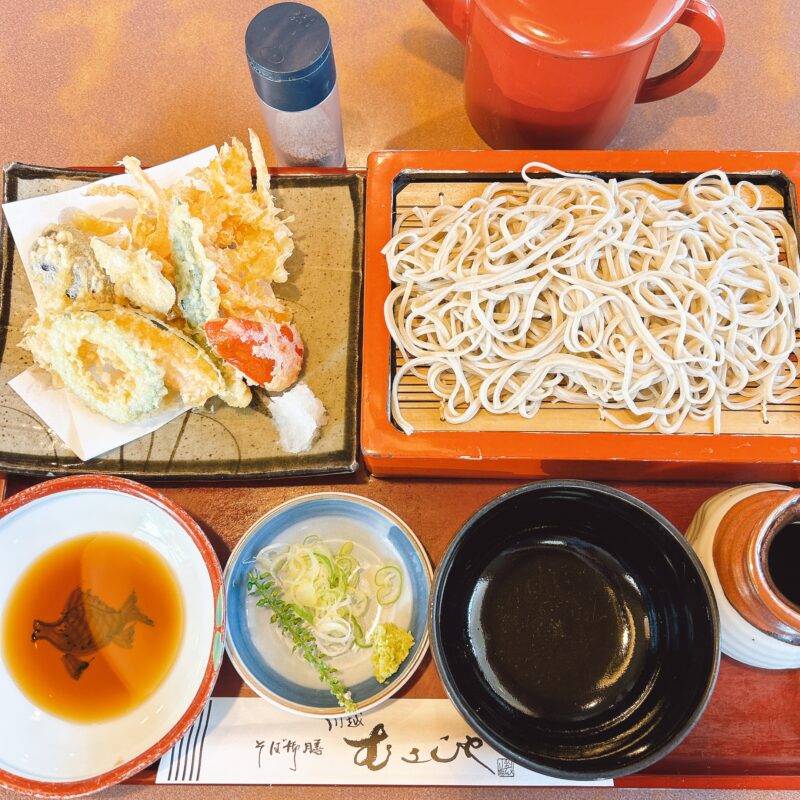 埼玉県川越『そば御膳 むさしや』そば 蕎麦 蕎麦屋 そば屋 おすすめ soba 日刊水と蕎麦 soba-aqua メニュー「旬菜天せいろ」