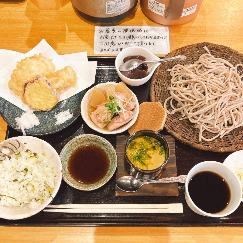 東京都戸越『蕎麦切り 翁』（おきな）そば 蕎麦 蕎麦屋 そば屋 おすすめ soba 日刊水と蕎麦 soba-aqua メニュー「平日お昼のそば膳」