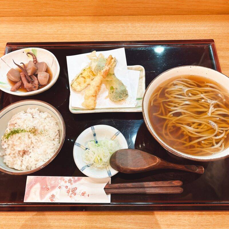 千葉県浦安『蕎麦うらやす 信や』（しんや）そば 蕎麦 蕎麦屋 そば屋 おすすめ soba 日刊水と蕎麦 soba-aqua メニュー「本日のランチセット」