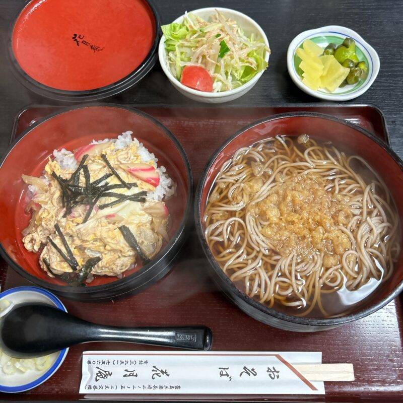 東京都落合南長崎『蕎麦処 花月庵』そば 蕎麦 蕎麦屋 そば屋 おすすめ soba 日刊水と蕎麦 soba-aqua 「本日のランチ 玉子丼セット」