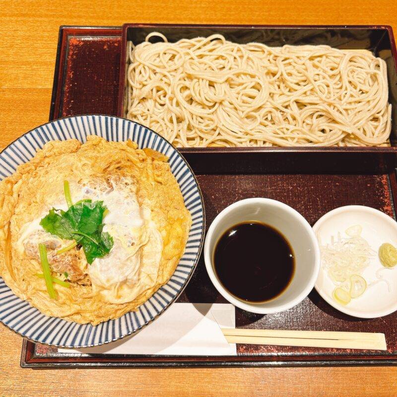 東京都茅場町『蕎麦酒肴 亀鶴庵』（きかくあん）そば 蕎麦 蕎麦屋 そば屋 おすすめ soba 日刊水と蕎麦 soba-aqua メニュー「かつ丼セット」