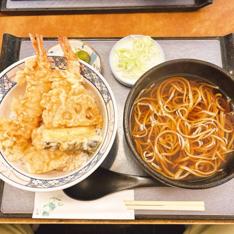 東京都大塚『手打ち蕎麦　にわ』そば 蕎麦 蕎麦屋 そば屋 おすすめ soba 日刊水と蕎麦 soba-aqua メニュー「天丼セット 温」