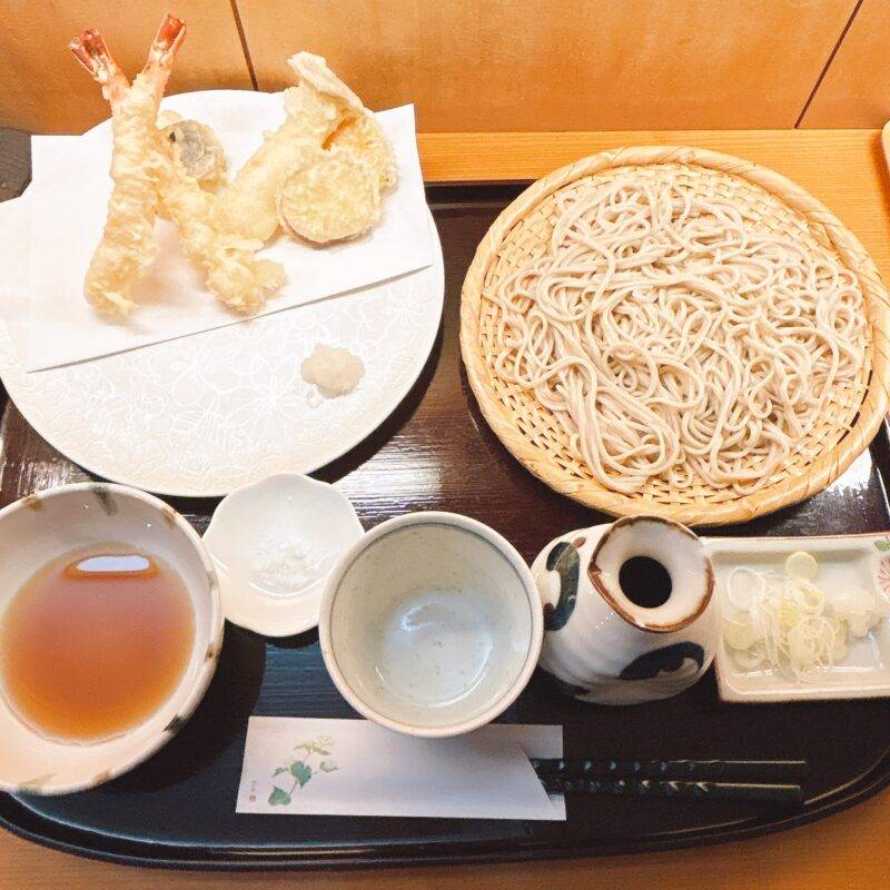 東京都浅草橋『手打そば さかき』そば 蕎麦 蕎麦屋 そば屋 おすすめ soba 日刊水と蕎麦 soba-aqua メニュー「海老野菜天せいろ」