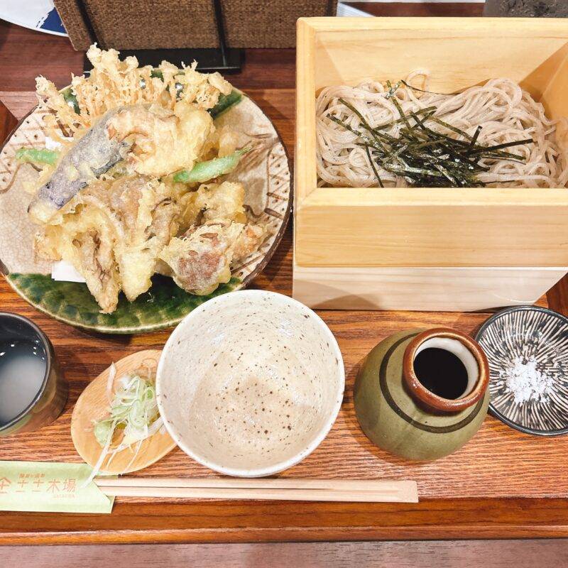 そば 蕎麦 蕎麦屋 そば屋 おすすめ soba 日刊水と蕎麦 soba-aqua 「十割箱蕎麦＆菌活きのこ天セット」