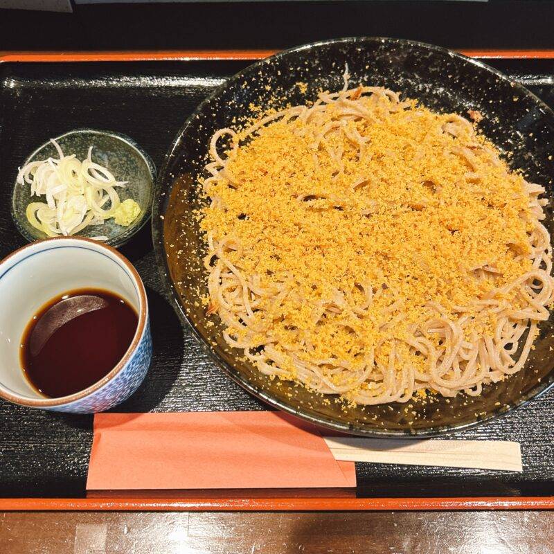 そば 蕎麦 蕎麦屋 そば屋 おすすめ soba 日刊水と蕎麦 soba-aqua メニュー東京都谷中『手打ちそば 谷中 千尋』(ちひろ)「からすみそば」
