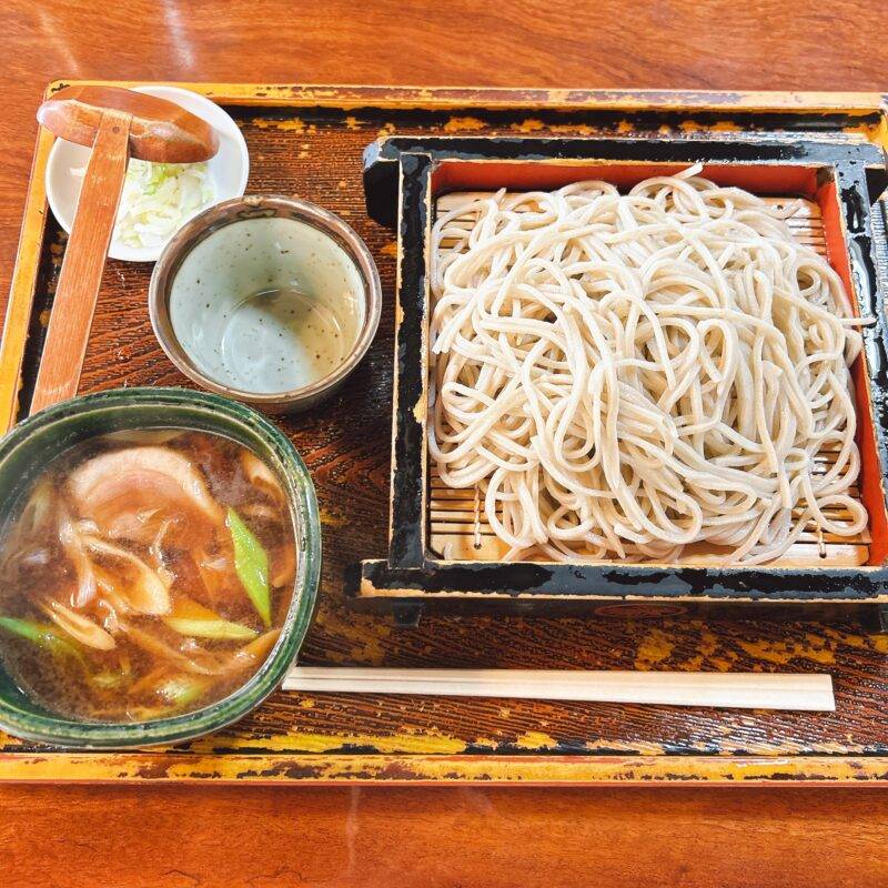 そば 蕎麦 蕎麦屋 そば屋 おすすめ soba 日刊水と蕎麦 soba-aqua メニュー東京都谷在家『手打そば 安吉』「鴨せいろそば」