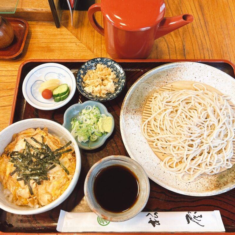 そば 蕎麦 蕎麦屋 そば屋 おすすめ soba 日刊水と蕎麦 soba-aqua メニュー東京都東久留米『そば処 松屋』
「日替わりランチ ミニ親子丼」