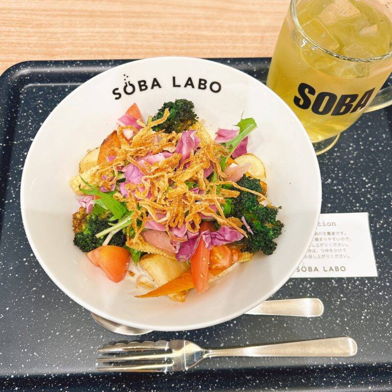 そば 蕎麦 蕎麦屋 そば屋 おすすめ soba 日刊水と蕎麦 soba-aqua メニュー東京都芝浦『SOBA LABO ブルーフロント芝浦店』「東京ベジSOBA BOWL」