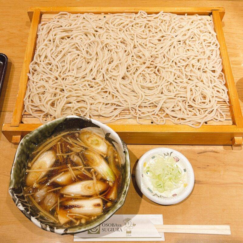そば 蕎麦 蕎麦屋 そば屋 おすすめ soba 日刊水と蕎麦 soba-aqua メニュー埼玉県川口『お蕎麦や 杉うら』「特盛鴨汁せいろ」