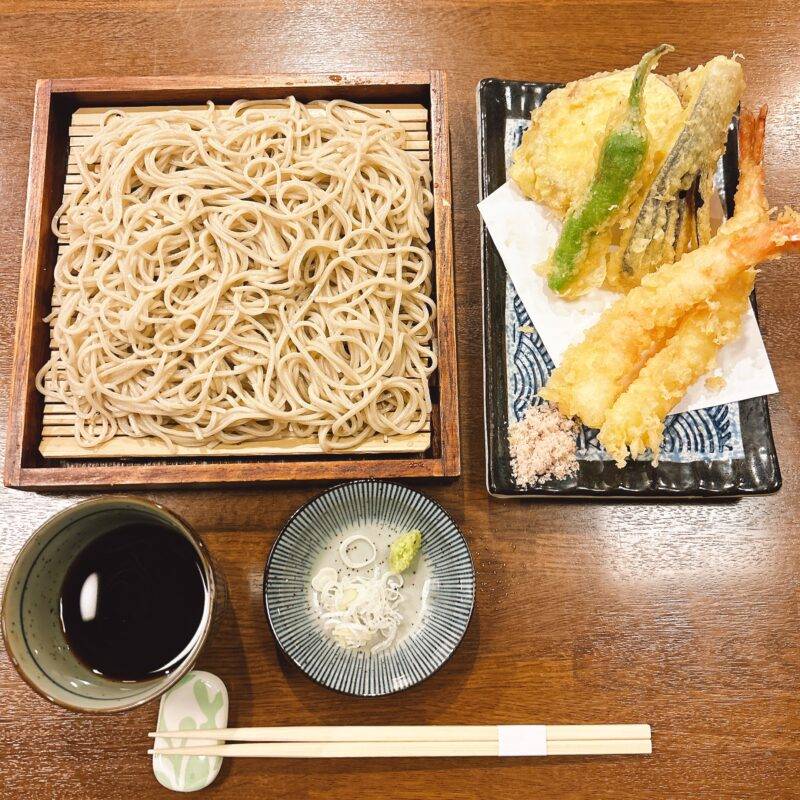 そば 蕎麦 蕎麦屋 そば屋 おすすめ soba 日刊水と蕎麦 soba-aqua メニュー東京都荻窪『蕎麦 雅』「天ぷらせいろそば」