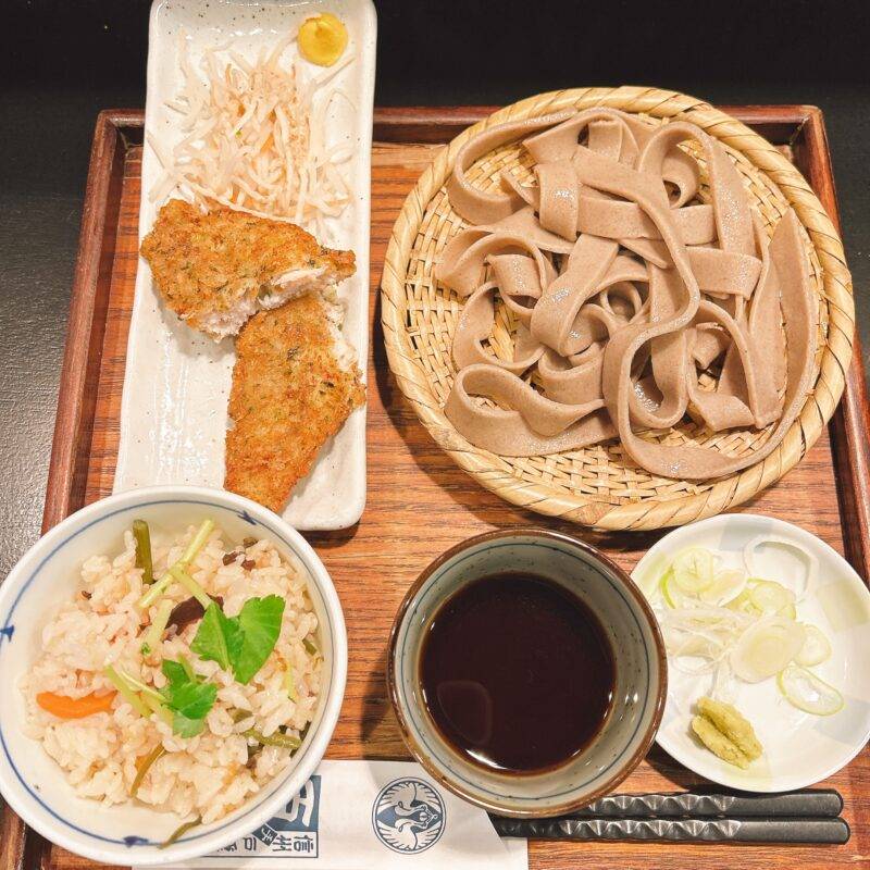 そば 蕎麦 蕎麦屋 そば屋 おすすめ soba 日刊水と蕎麦 soba-aqua メニュー東京都大井町『百々亭 大井町店』（ももてい）「手打ち昼そば 日替り定食 太打田舎」