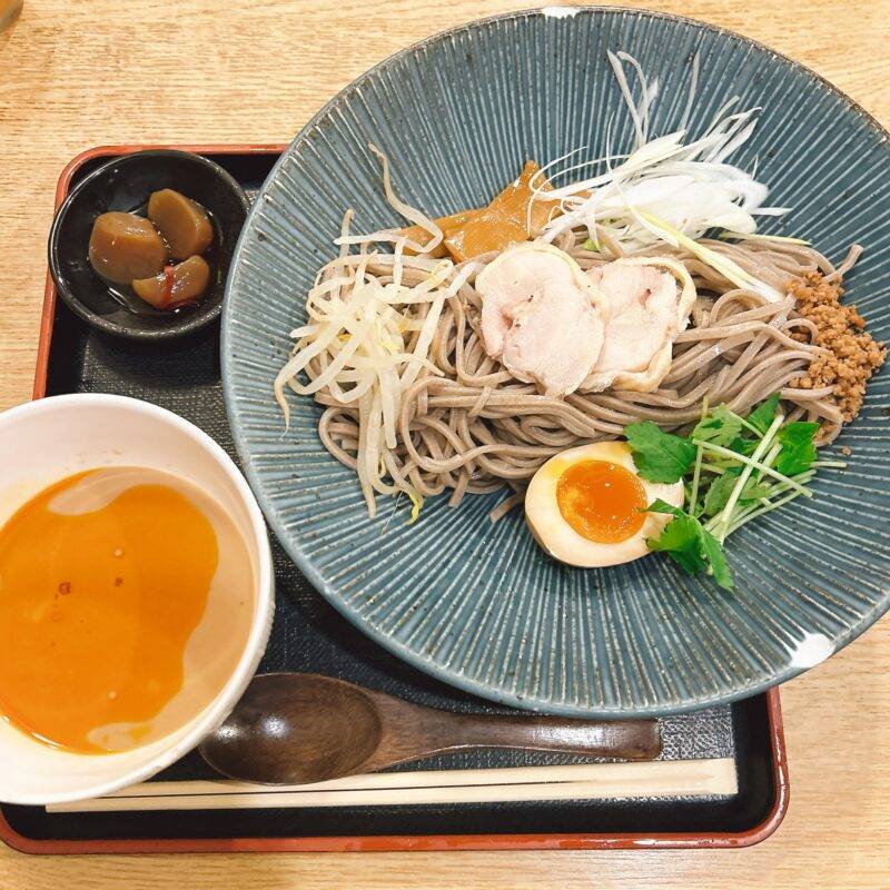 そば 蕎麦 蕎麦屋 そば屋 おすすめ soba 日刊水と蕎麦 soba-aqua メニュー東京都八丁堀『やまなし 八丁堀本店』「胡麻豆乳担々つけ麺」