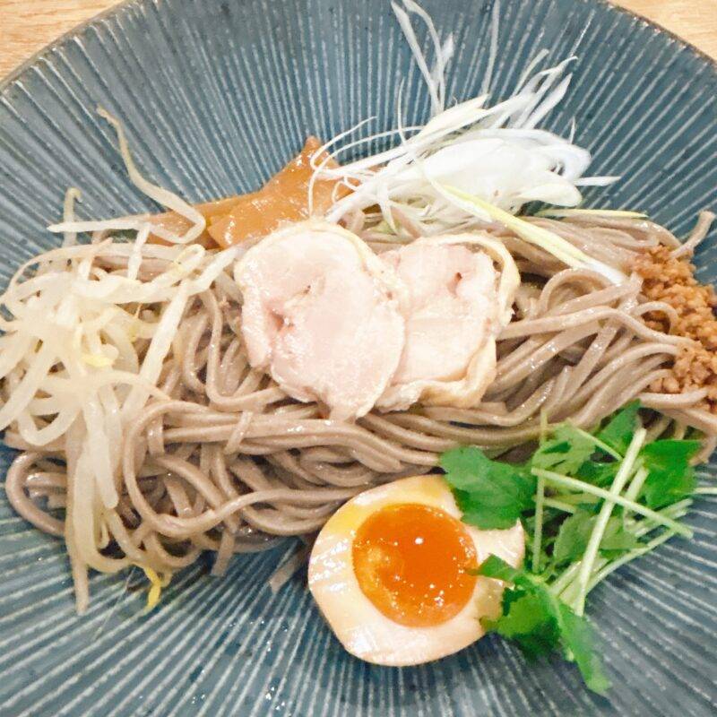 そば 蕎麦 蕎麦屋 そば屋 おすすめ soba 日刊水と蕎麦 soba-aqua メニュー東京都八丁堀『やまなし 八丁堀本店』「胡麻豆乳担々つけ麺」