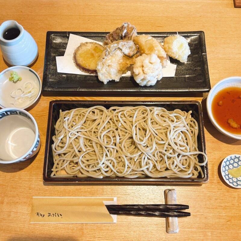 そば 蕎麦 蕎麦屋 そば屋 おすすめ soba 日刊水と蕎麦 soba-aqua メニュー東京都氷川台『蕎庵 あおい』「季節限定 冬天せいろ」