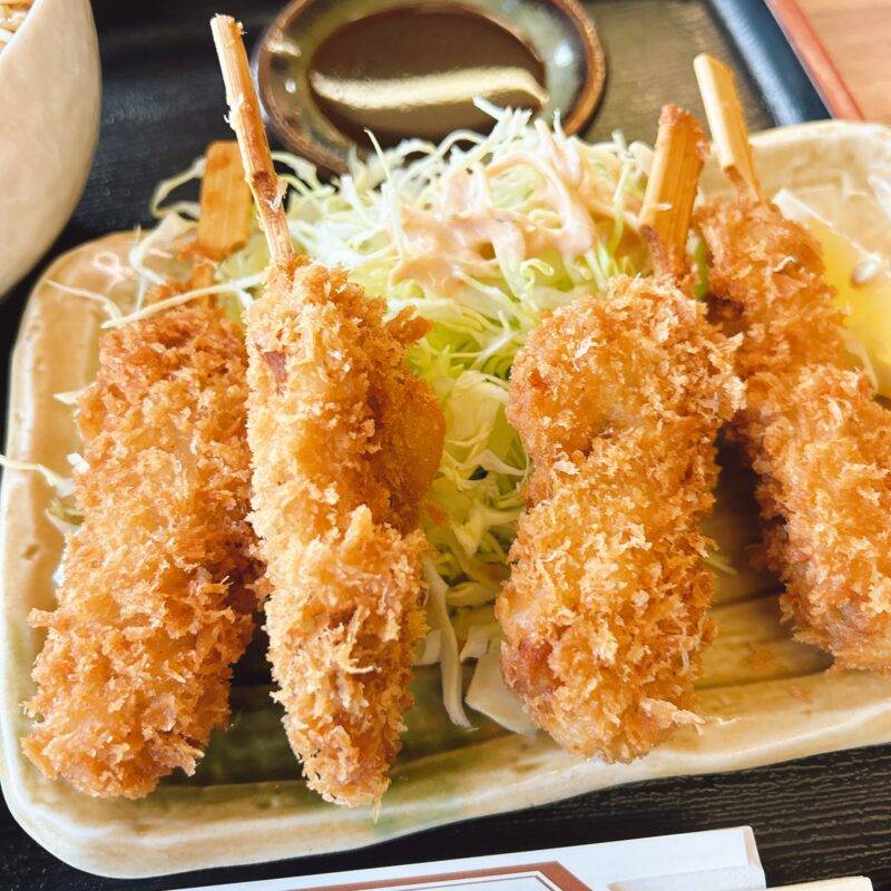 そば 蕎麦 蕎麦屋 そば屋 おすすめ soba 日刊水と蕎麦 soba-aqua メニュー東京都八王子『左入 増田屋』（さにゅう ますだや）「串カツ定食」