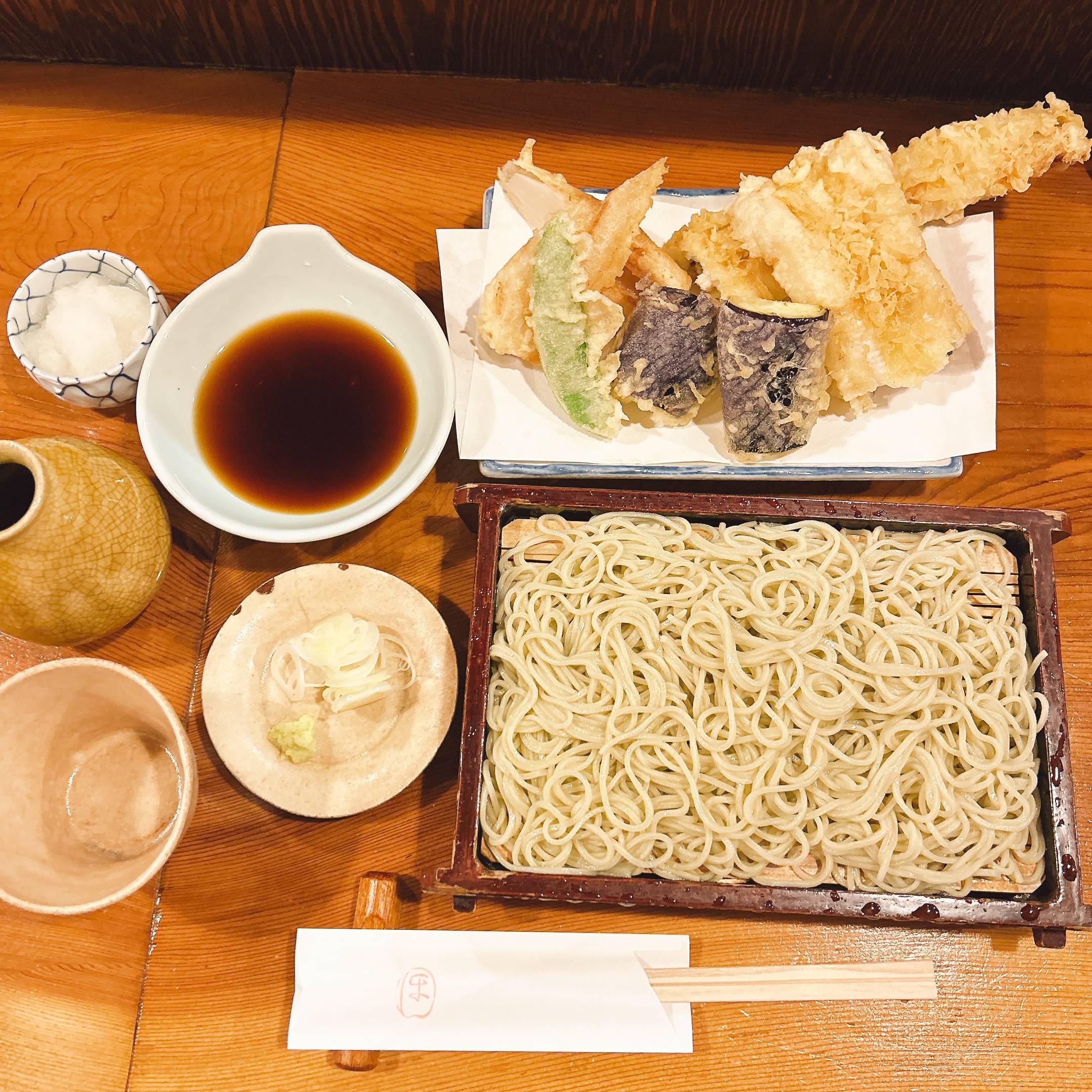 そば 蕎麦 蕎麦屋 そば屋 おすすめ soba 日刊水と蕎麦 soba-aqua メニュー東京都入谷『ほしのま』「穴子天ざる」