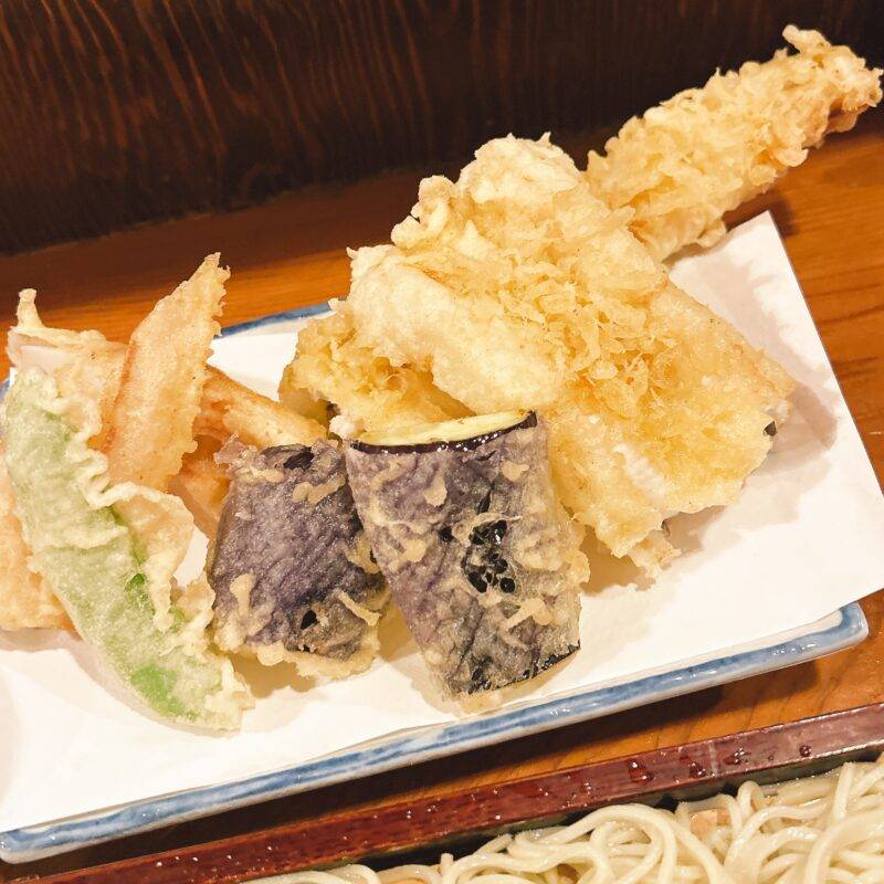 そば 蕎麦 蕎麦屋 そば屋 おすすめ soba 日刊水と蕎麦 soba-aqua メニュー東京都入谷『ほしのま』「穴子天ざる」