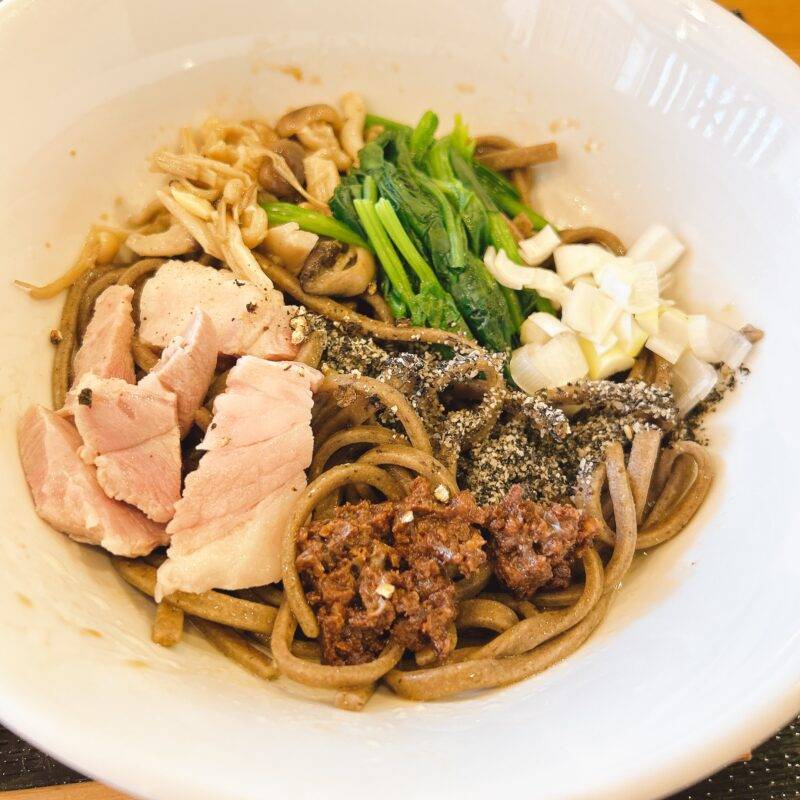 そば 蕎麦 蕎麦屋 そば屋 おすすめ soba 日刊水と蕎麦 soba-aqua メニュー東京都本郷『縁藝』(エンゲイ)「麺+スープ+付け合わせセット」