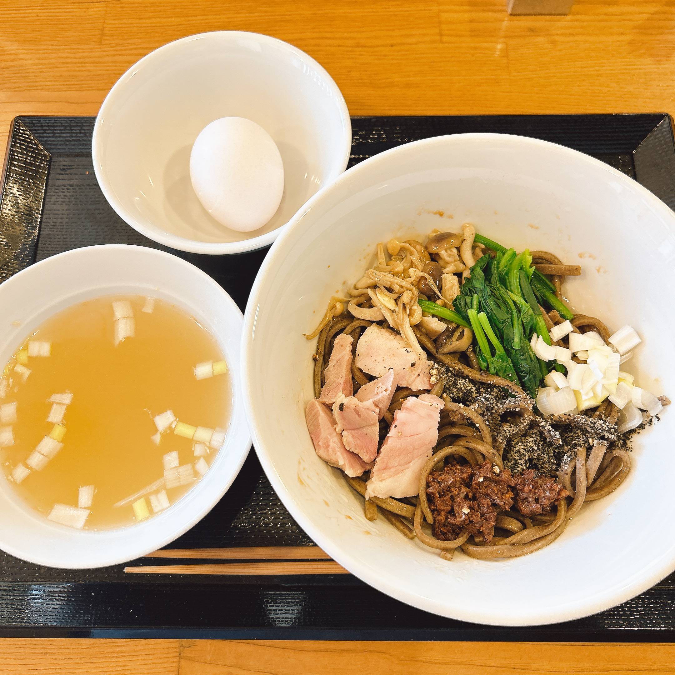 そば 蕎麦 蕎麦屋 そば屋 おすすめ soba 日刊水と蕎麦 soba-aqua メニュー東京都本郷『縁藝』（エンゲイ）「麺＋スープ＋付け合わせセット」