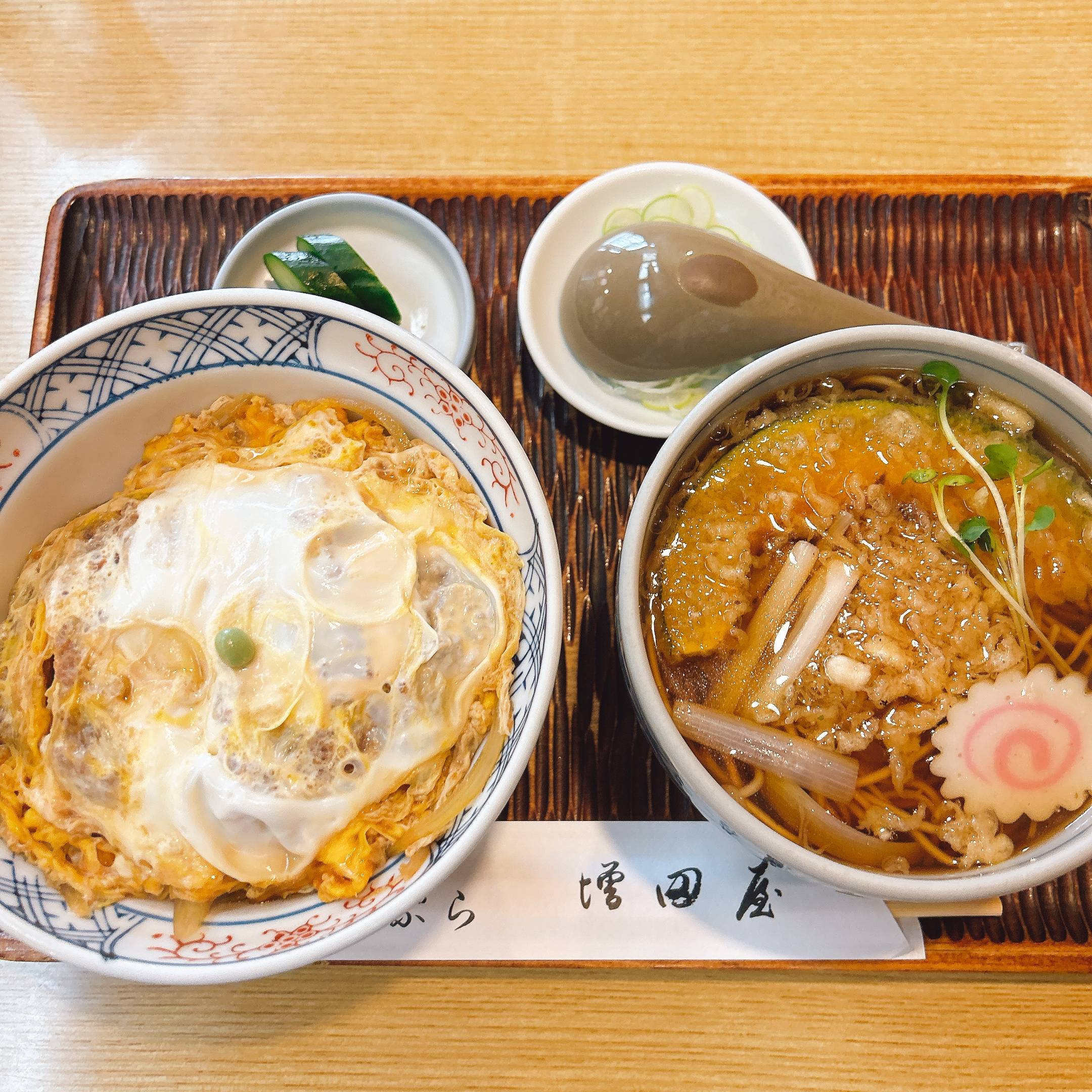 そば 蕎麦 蕎麦屋 そば屋 おすすめ soba 日刊水と蕎麦 soba-aqua メニュー東京都駒澤大学『駒沢 増田屋』「かつ丼セット」