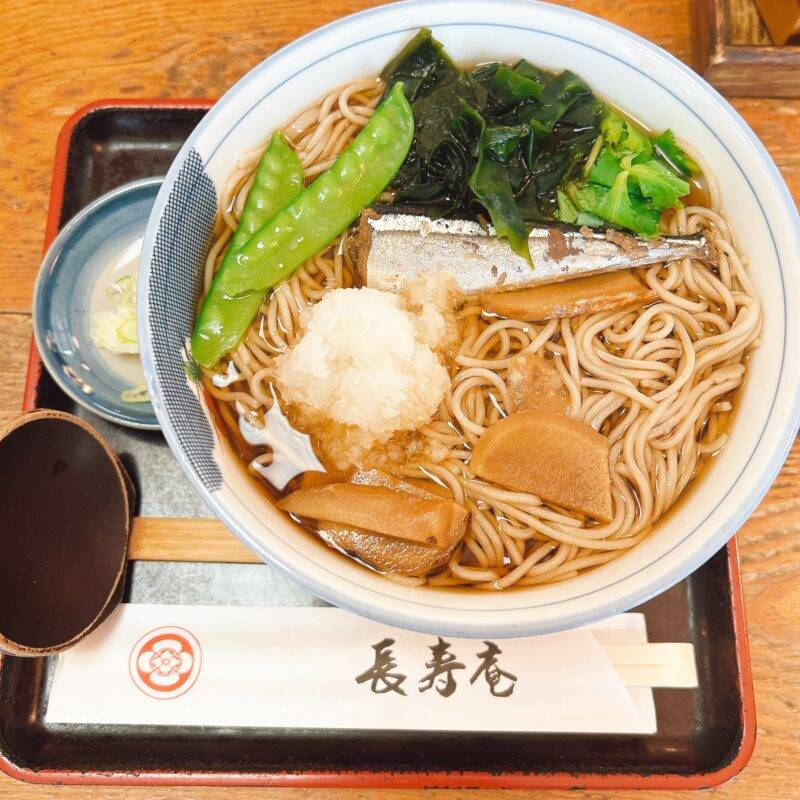 そば 蕎麦 蕎麦屋 そば屋 おすすめ soba 日刊水と蕎麦 soba-aqua メニュー東京都池尻『池尻大橋 長寿庵』「小鉢麺 温」「オムライス」「目黒のさんまそば」