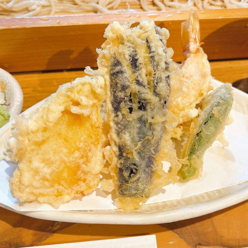 そば 蕎麦 蕎麦屋 そば屋 おすすめ soba 日刊水と蕎麦 soba-aqua メニュー埼玉県川口『お蕎麦や 杉うら』「特盛天ぷらせいろ」