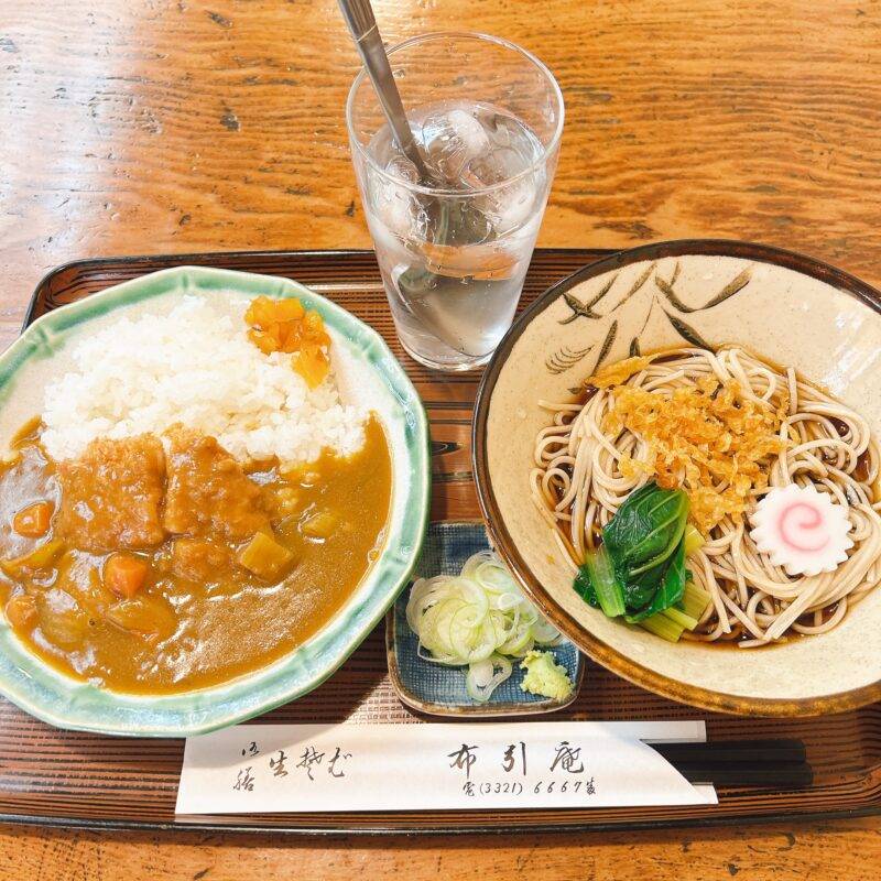 そば 蕎麦 蕎麦屋 そば屋 おすすめ soba 日刊水と蕎麦 soba-aqua メニュー東京都代田橋『布引庵』（ぬのびきあん）「カツカレーセット」