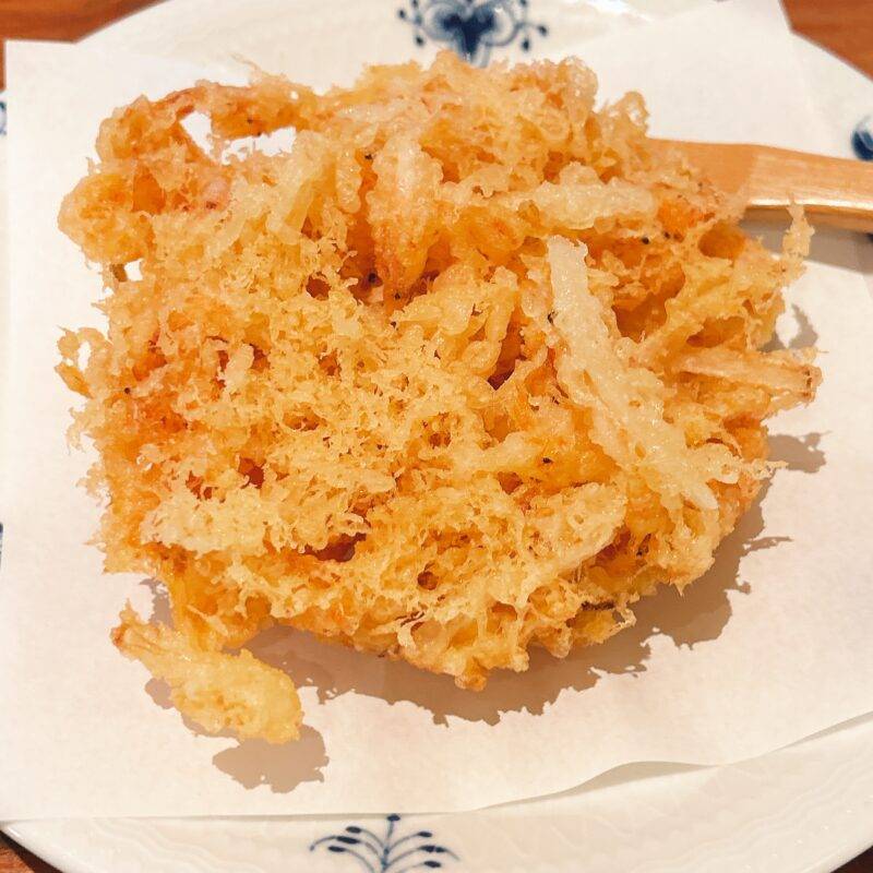 そば 蕎麦 蕎麦屋 そば屋 おすすめ soba 日刊水と蕎麦 soba-aqua メニュー東京都上北沢『蕎麦切り 旗幟』（きし）「生桜海老の天ぷら」