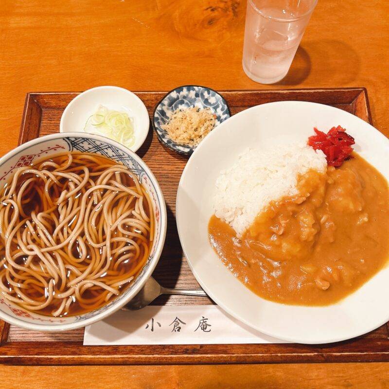 そば 蕎麦 蕎麦屋 そば屋 おすすめ soba 日刊水と蕎麦 soba-aqua メニュー東京都上野『おそば 小倉庵』「カレーライスセット」