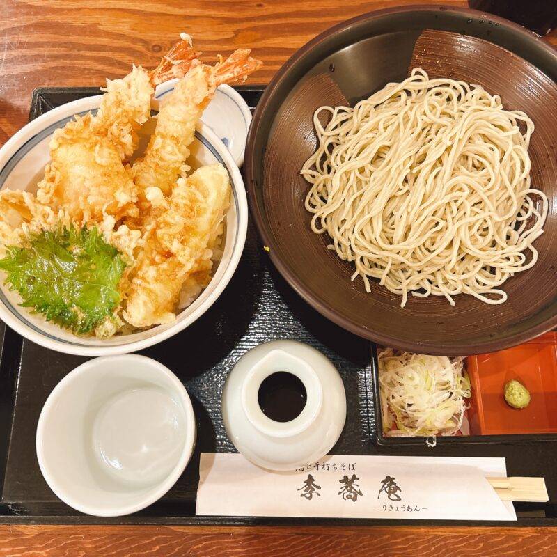 そば 蕎麦 蕎麦屋 そば屋 おすすめ soba 日刊水と蕎麦 soba-aqua メニュー 東京都神田『日本酒と手打ちそば 李蕎庵』「名物天丼とお蕎麦セット」