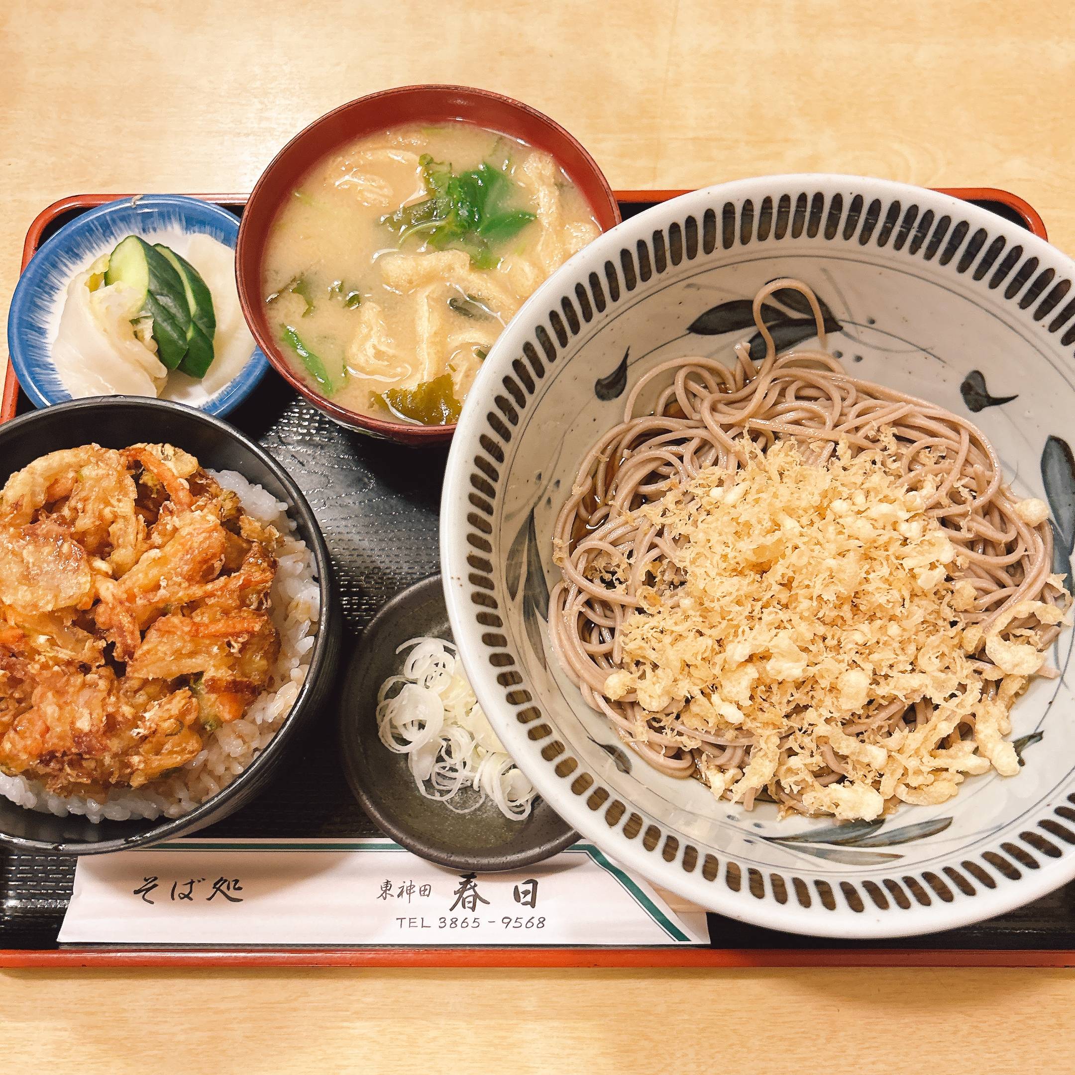 そば 蕎麦 蕎麦屋 そば屋 おすすめ soba 日刊水と蕎麦 soba-aqua メニュー 東京都秋葉原『そば処 東神田 春日』「冷セット」