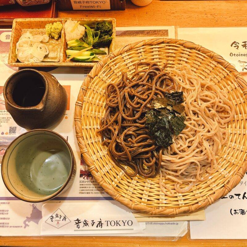 そば 蕎麦 蕎麦屋 そば屋 おすすめ soba 日刊水と蕎麦 soba-aqua メニュー 東京都四谷『音威子府TOKYO』「食べ比べ 合い盛りそば」