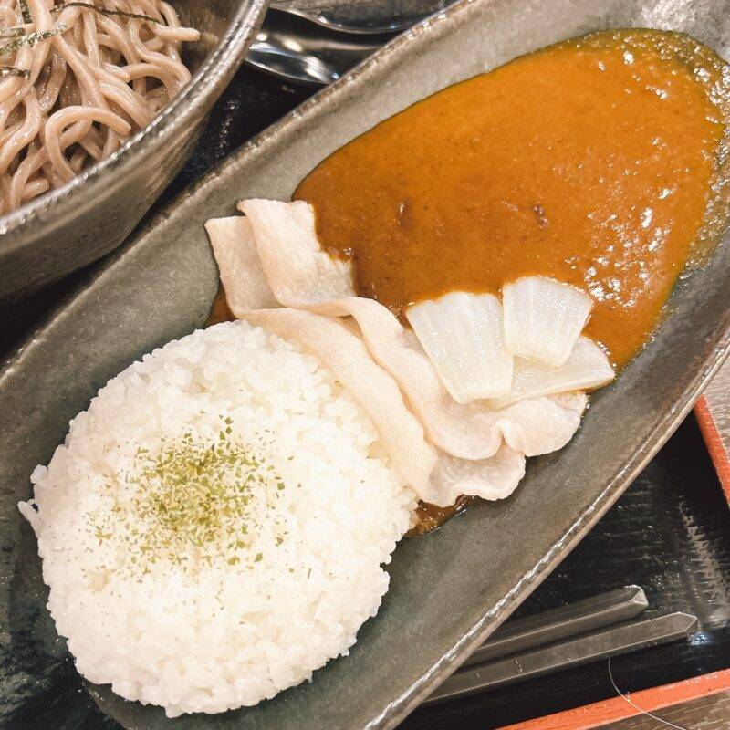 そば 蕎麦 蕎麦屋 そば屋 おすすめ soba 日刊水と蕎麦 soba-aqua メニュー 東京都中野『威神流』(いしんりゅう)「国産辛モツつけ」「ハーフもうやんカレーセット」