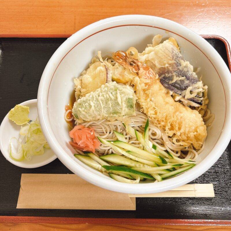 そば 蕎麦 蕎麦屋 そば屋 おすすめ soba 日刊水と蕎麦 soba-aqua メニュー 東京都初台『そば処 初台丸屋』「冷やし 天ぷら」
