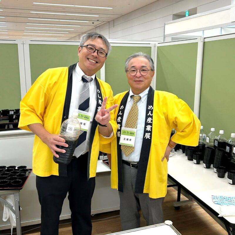 日刊水と蕎麦 soba-aqua 麺産業展2026会場にて